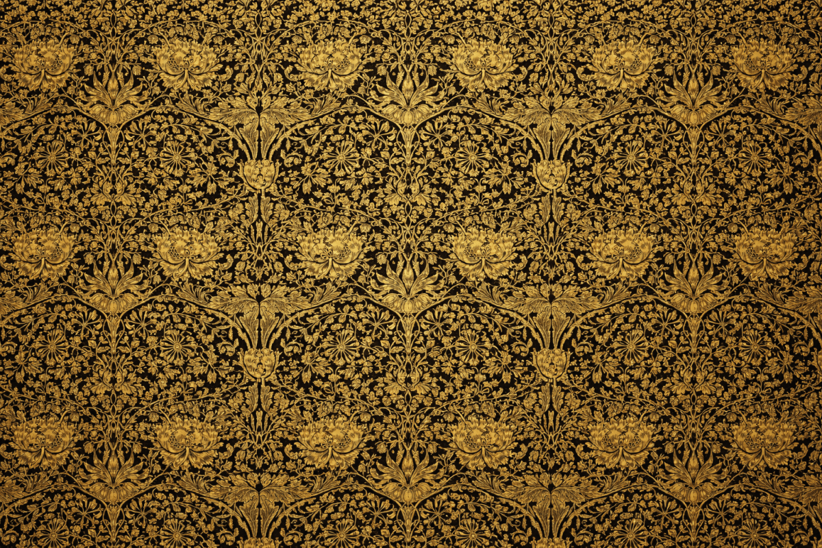 William Morris Golden Embroidery Pattern