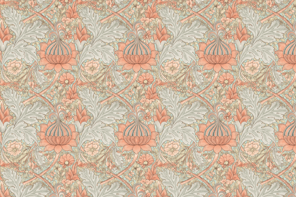 William Morris Whimsical Petal Swirl