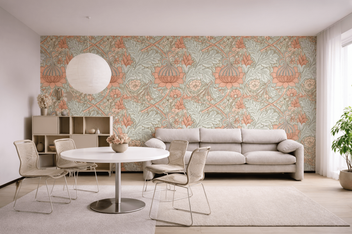 William Morris Whimsical Petal Swirl