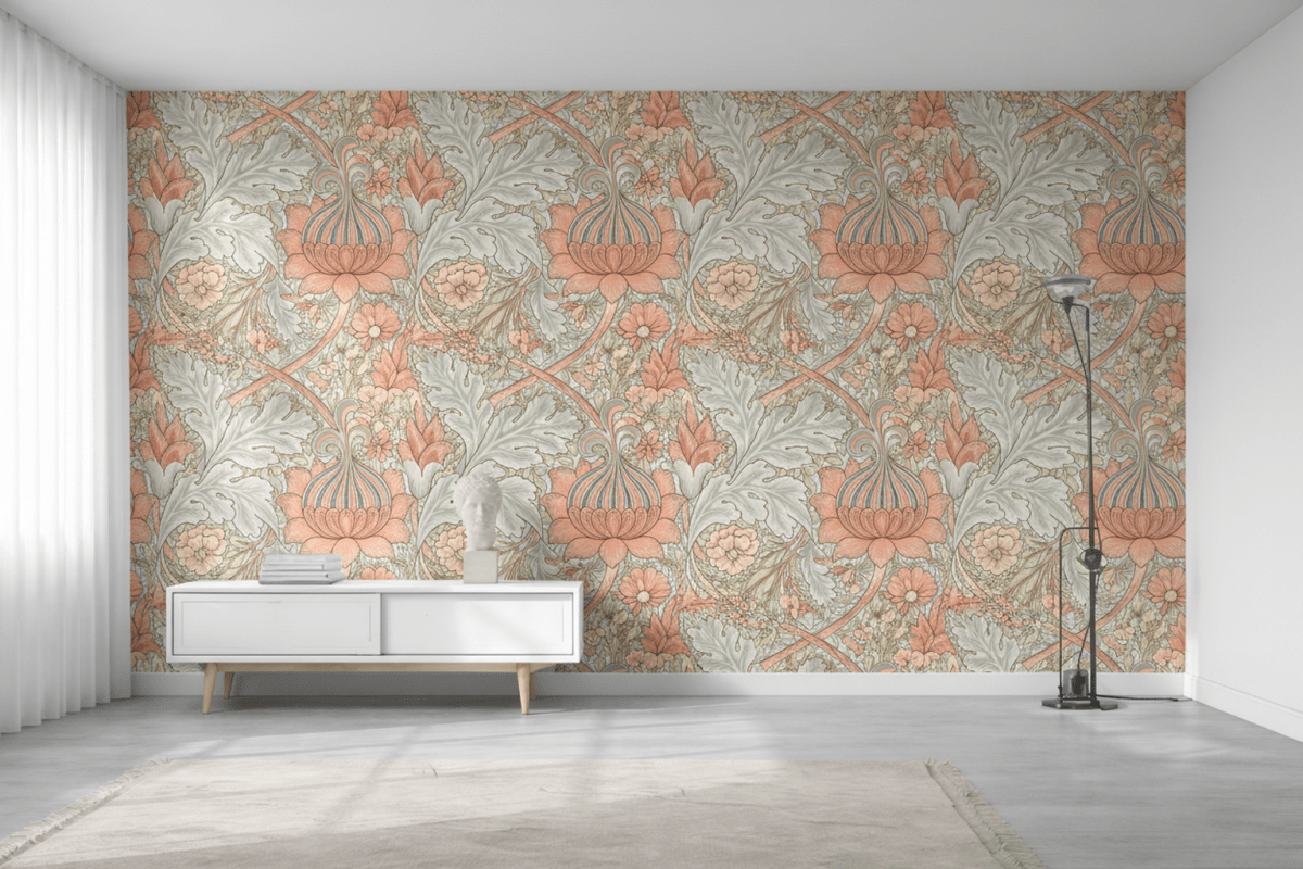 William Morris Whimsical Petal Swirl