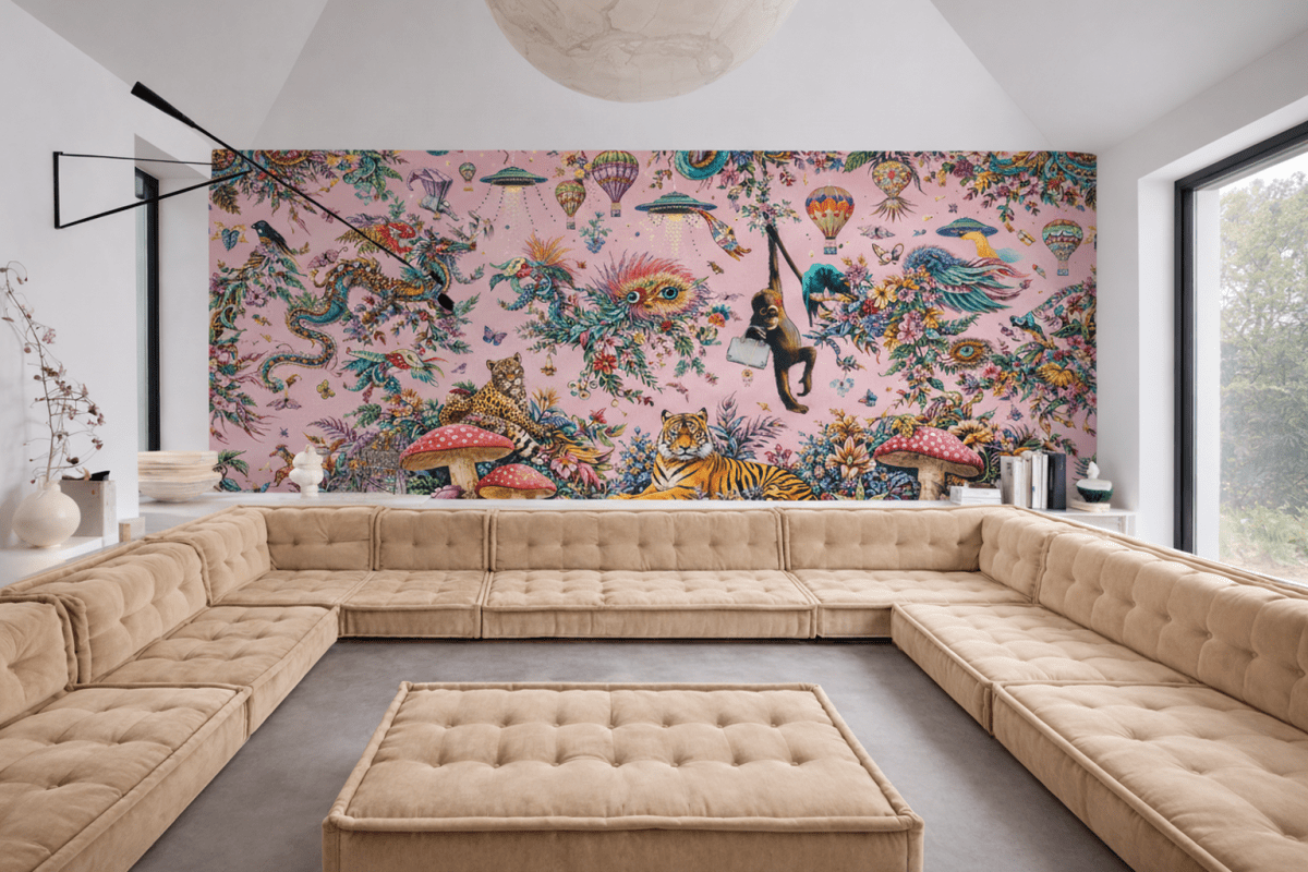 Whimsical Jungle Tapestry
