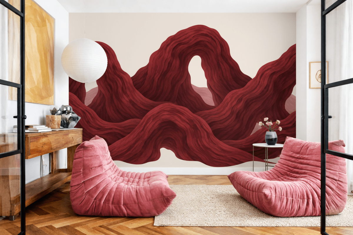 Crimson Kelp Undulations