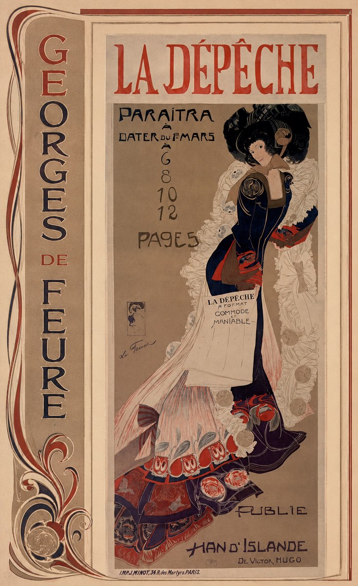 Georges de Feure La Dépêche I No3 - Poster
