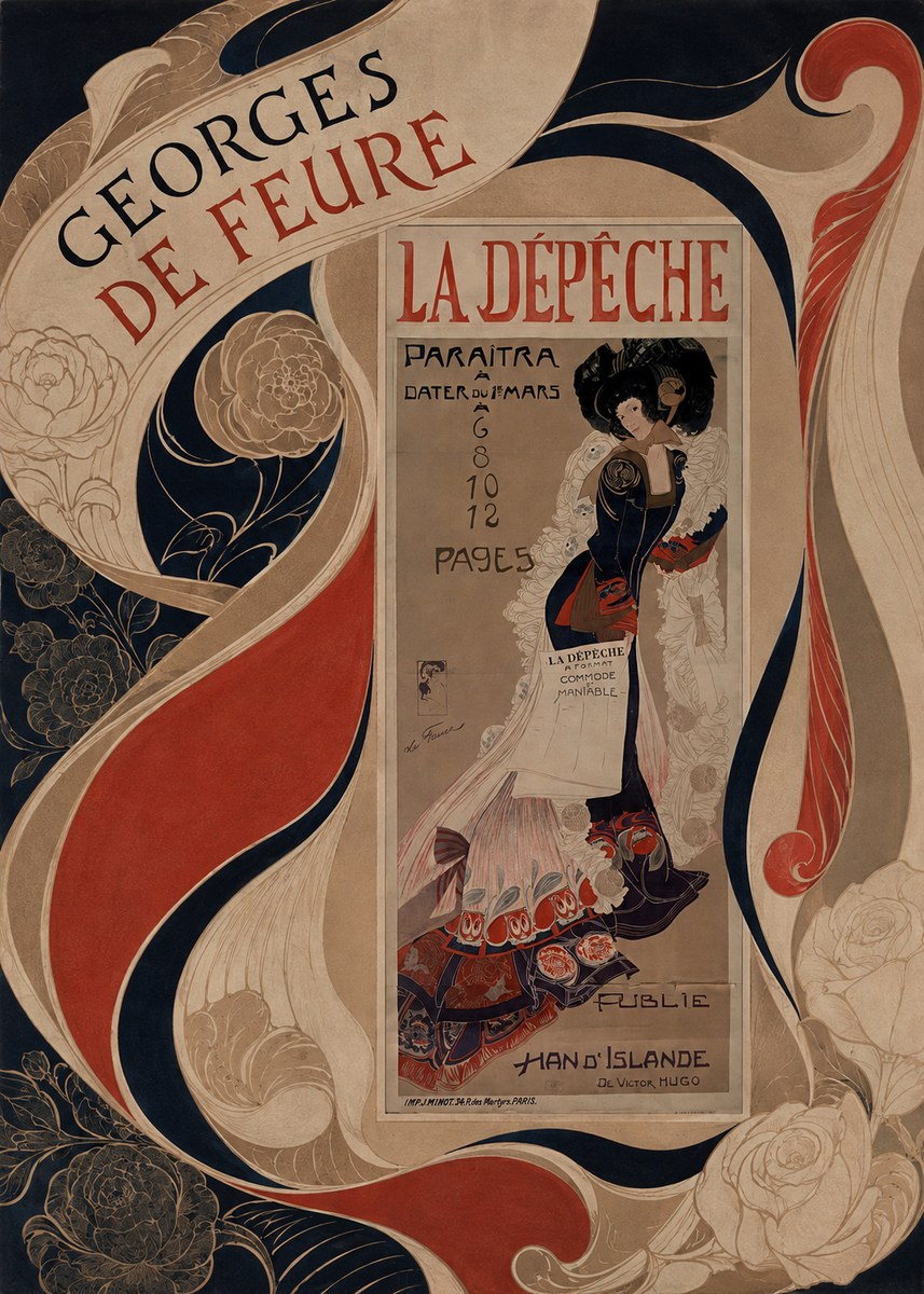 Georges de Feure La Dépêche I No5 - Poster