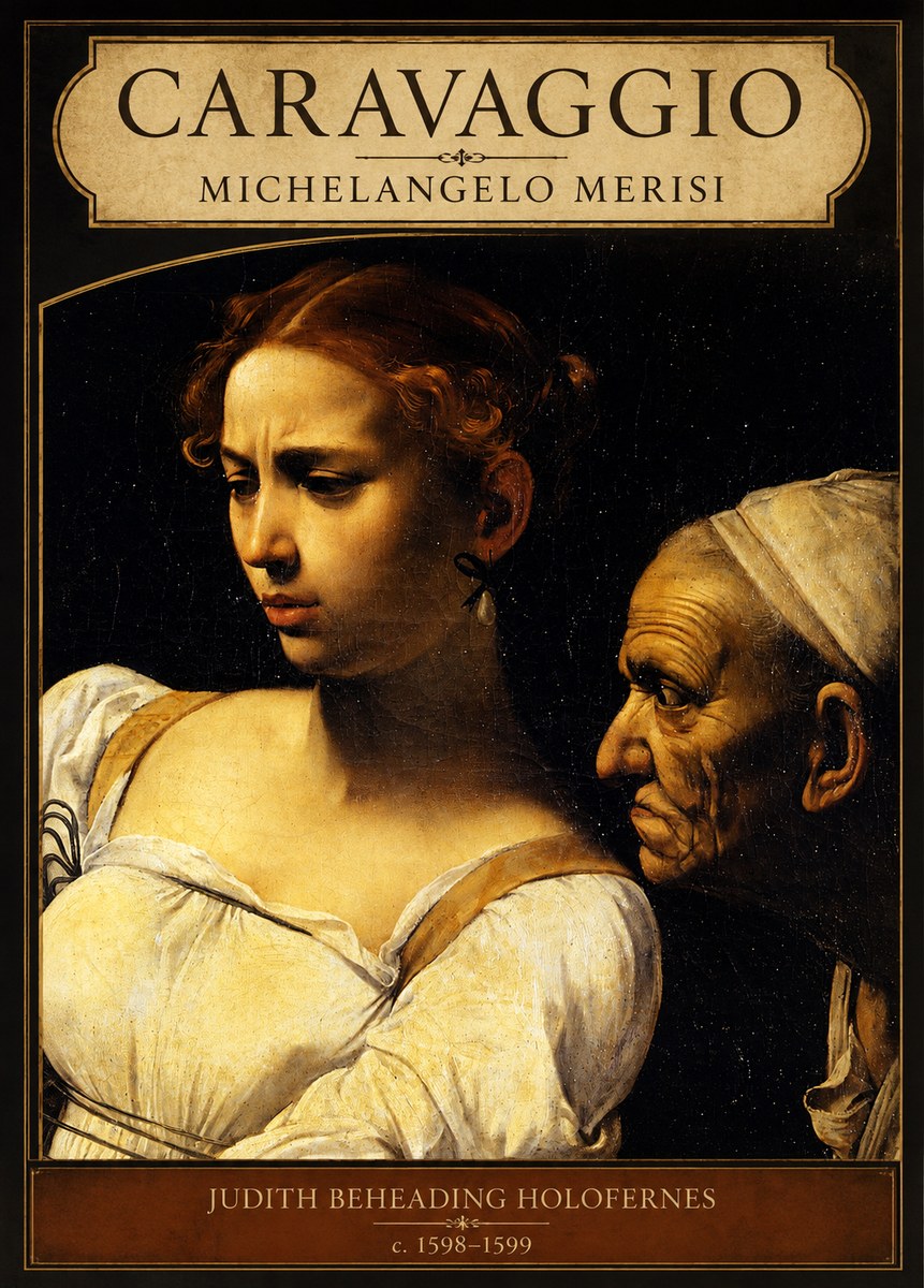 Michelangelo Merisi da Caravaggio Judith Beheading Holofernes I No6 - Poster
