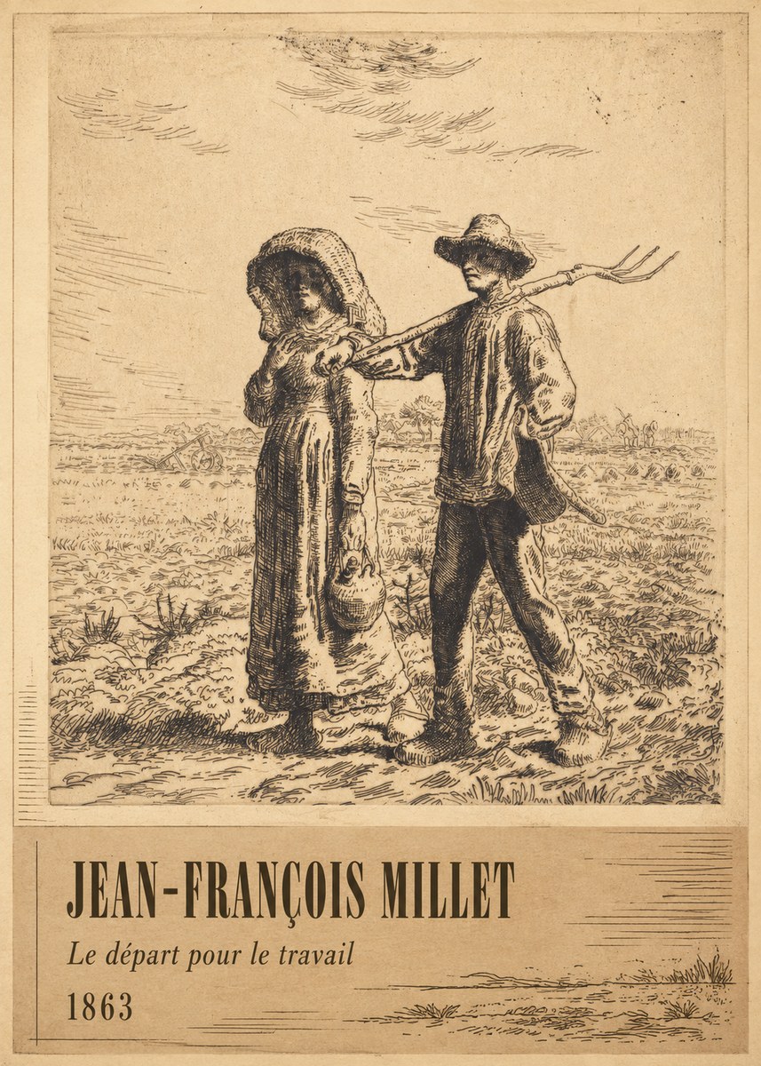 Jean-François Millet Le Départ Pour Le Travail I No2 - Poster