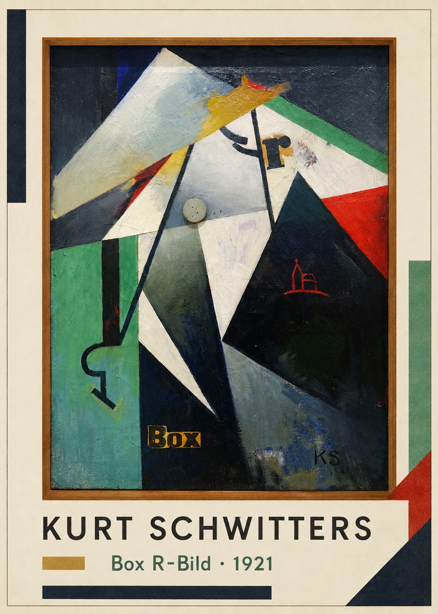 Kurt Schwitters Box R-bild No1 - Poster