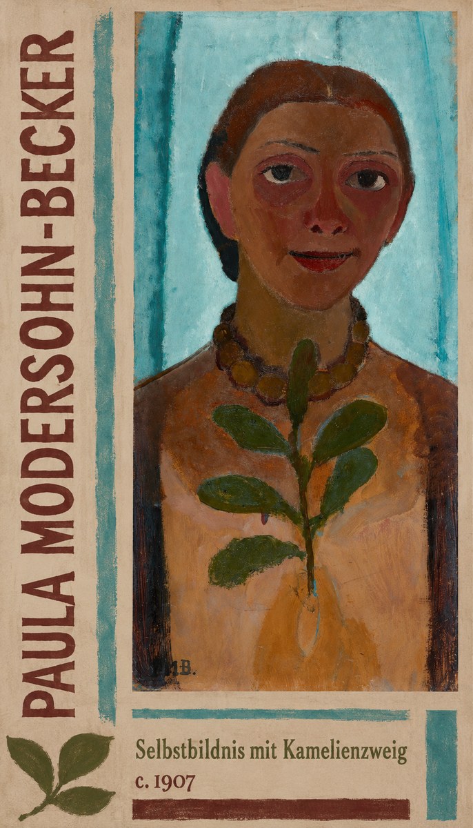 Paula Modersohn-Becker Selbstbildnis Mit Kamelienzweig No2 - Poster