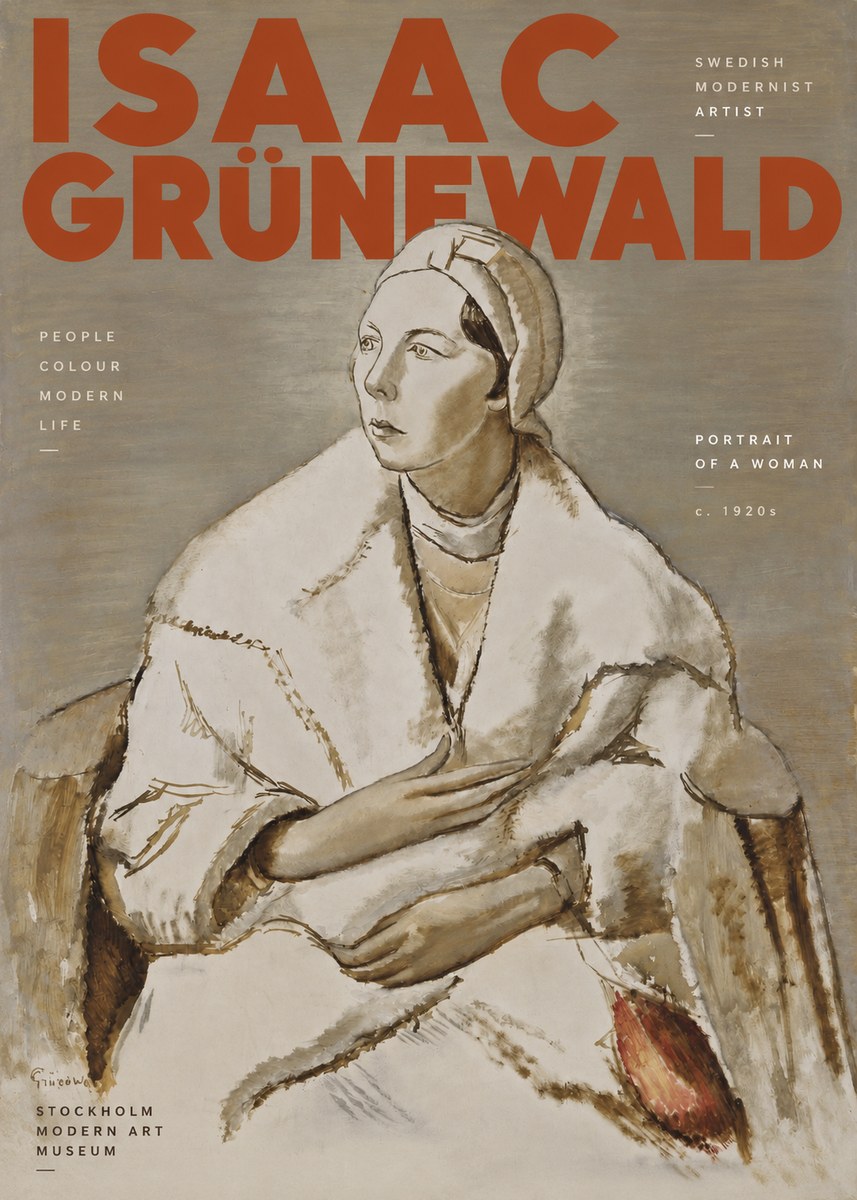 Isaac Grünewald Woman in a White Wrap No4 - Poster