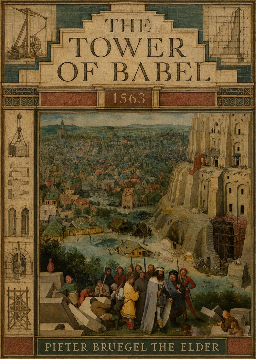 Pieter Bruegel The Tower of Babel I No3 - Poster