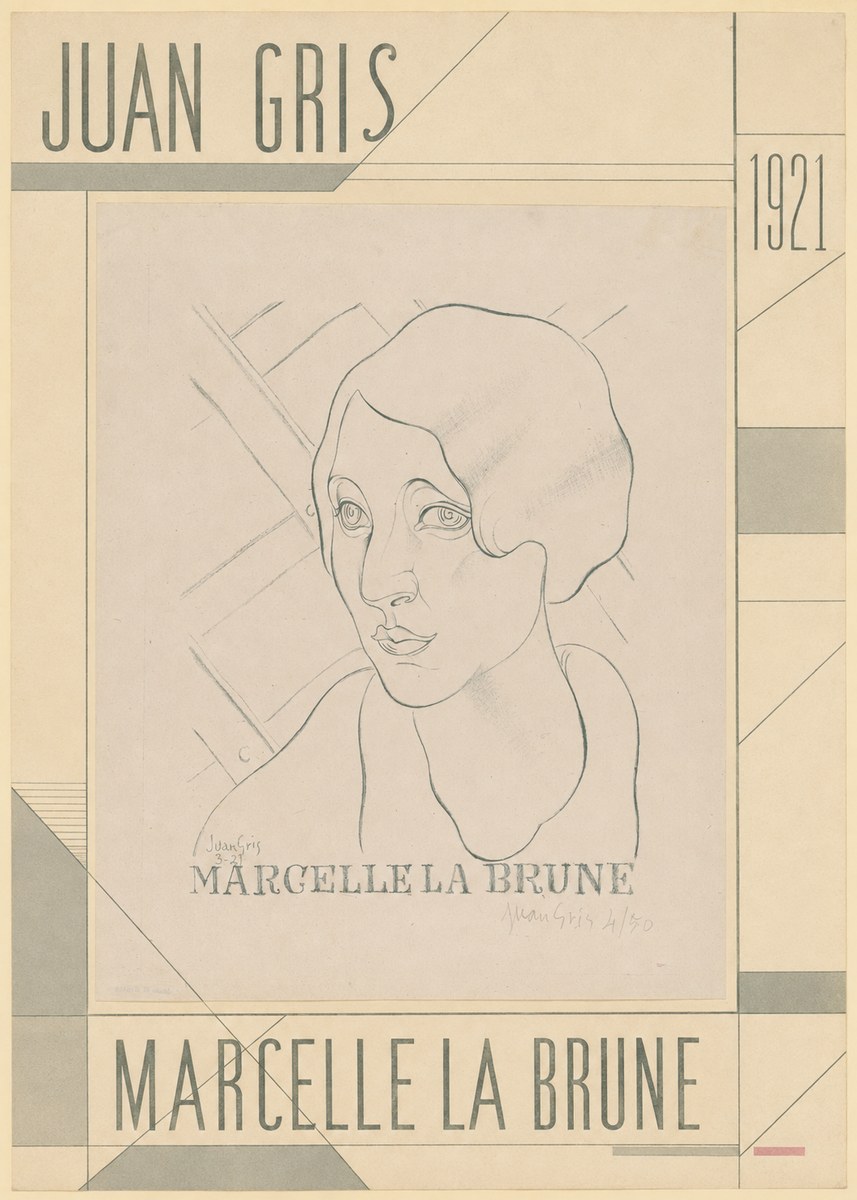 Juan Gris Marcelle La Brune I No5 - Poster