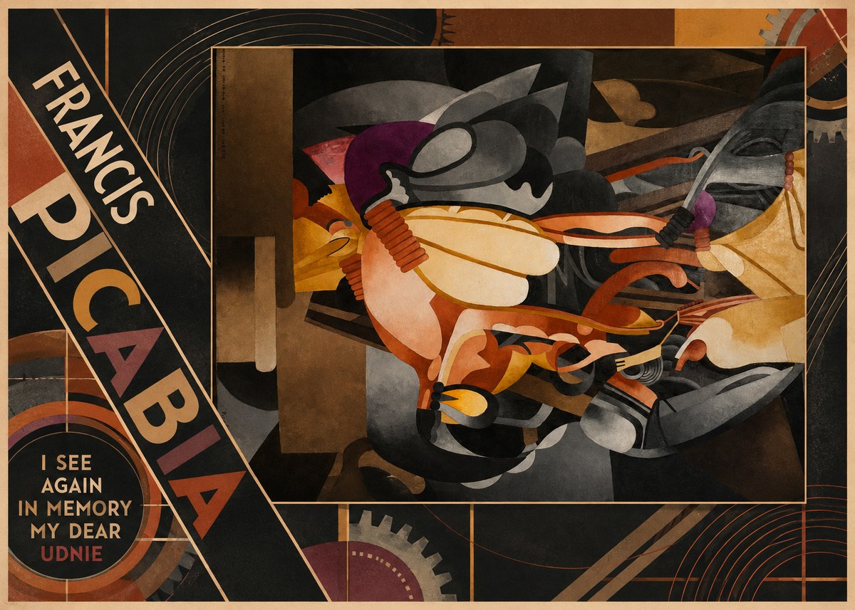 Francis Picabia Mechanical Interplay No5 - Poster