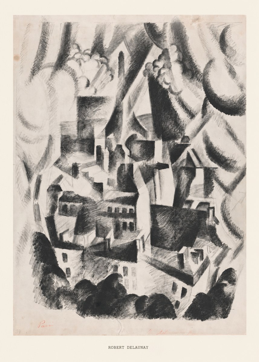 Robert Delaunay Vue Sur La Ville No6 - Poster