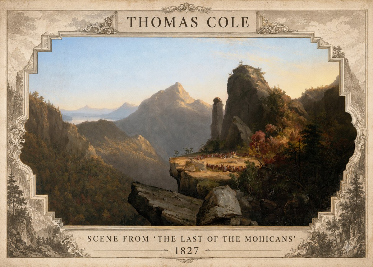 Thomas Cole Scene from 'the Last of the Mohicans' No3 - Poster