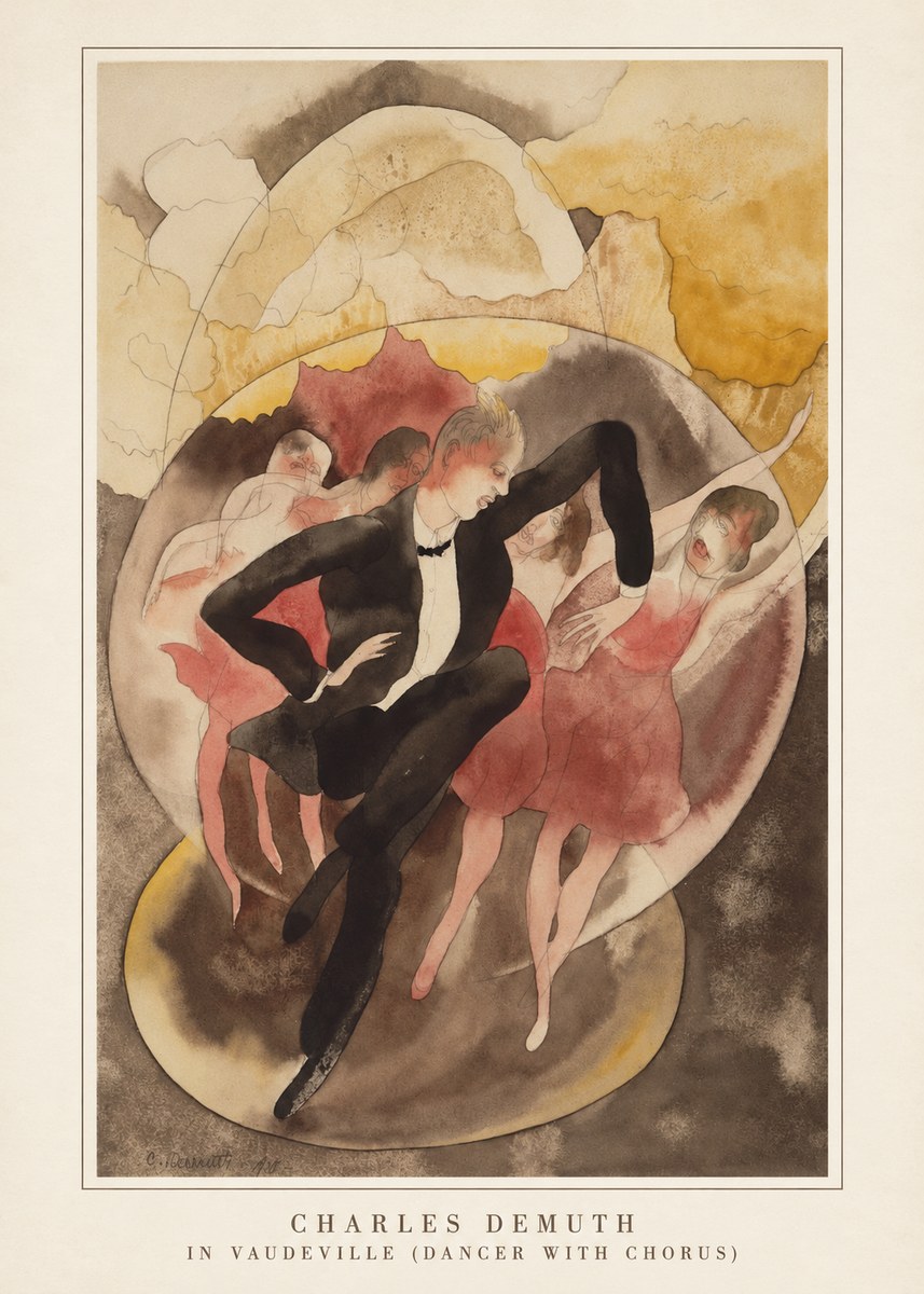Charles Demuth In Vaudeville (Dancer with Chorus) No4 - Poster