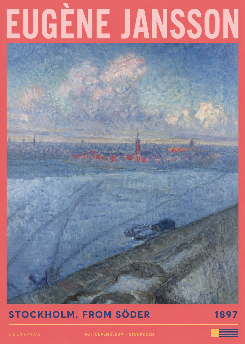 Eugène Jansson Stockholm. from Söder No2 - Poster