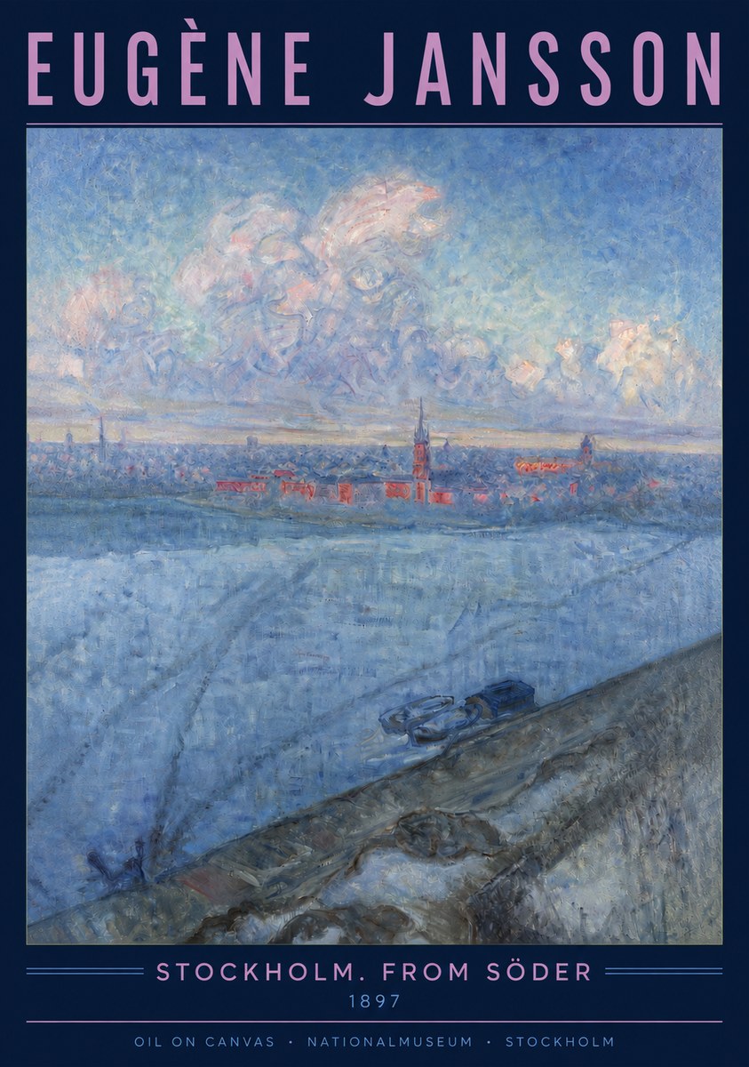 Eugène Jansson Stockholm. from Söder No3 - Poster
