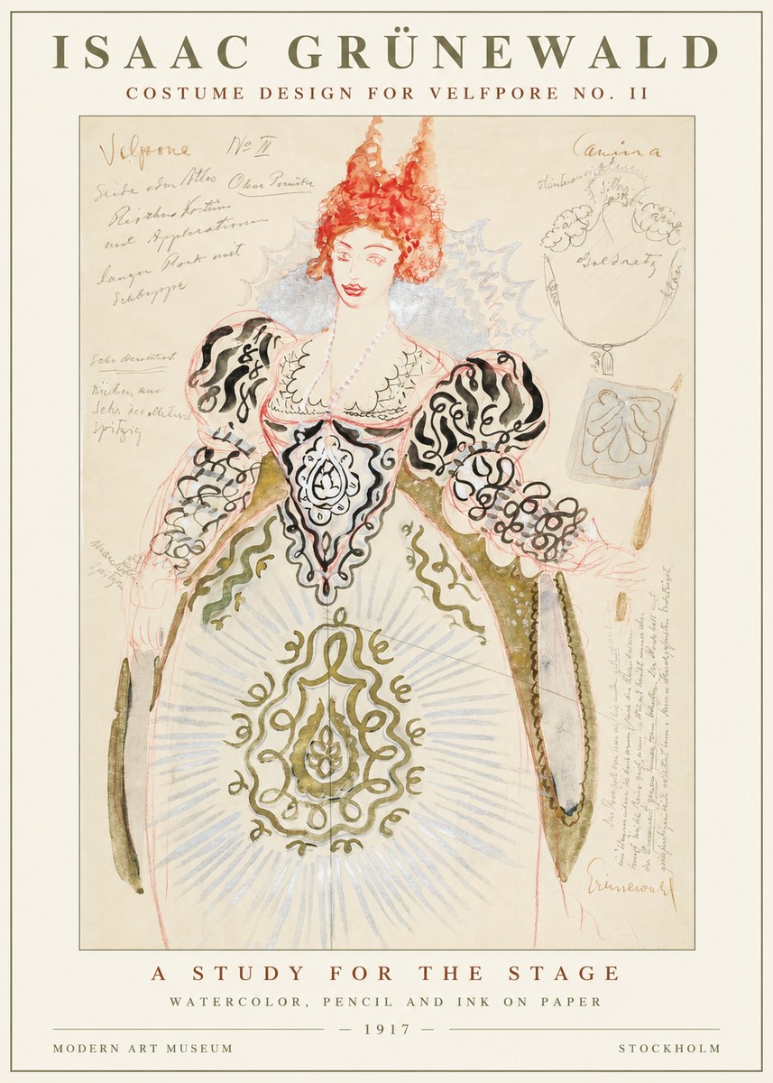 Isaac Grünewald Volpone No Ii No5 - Poster