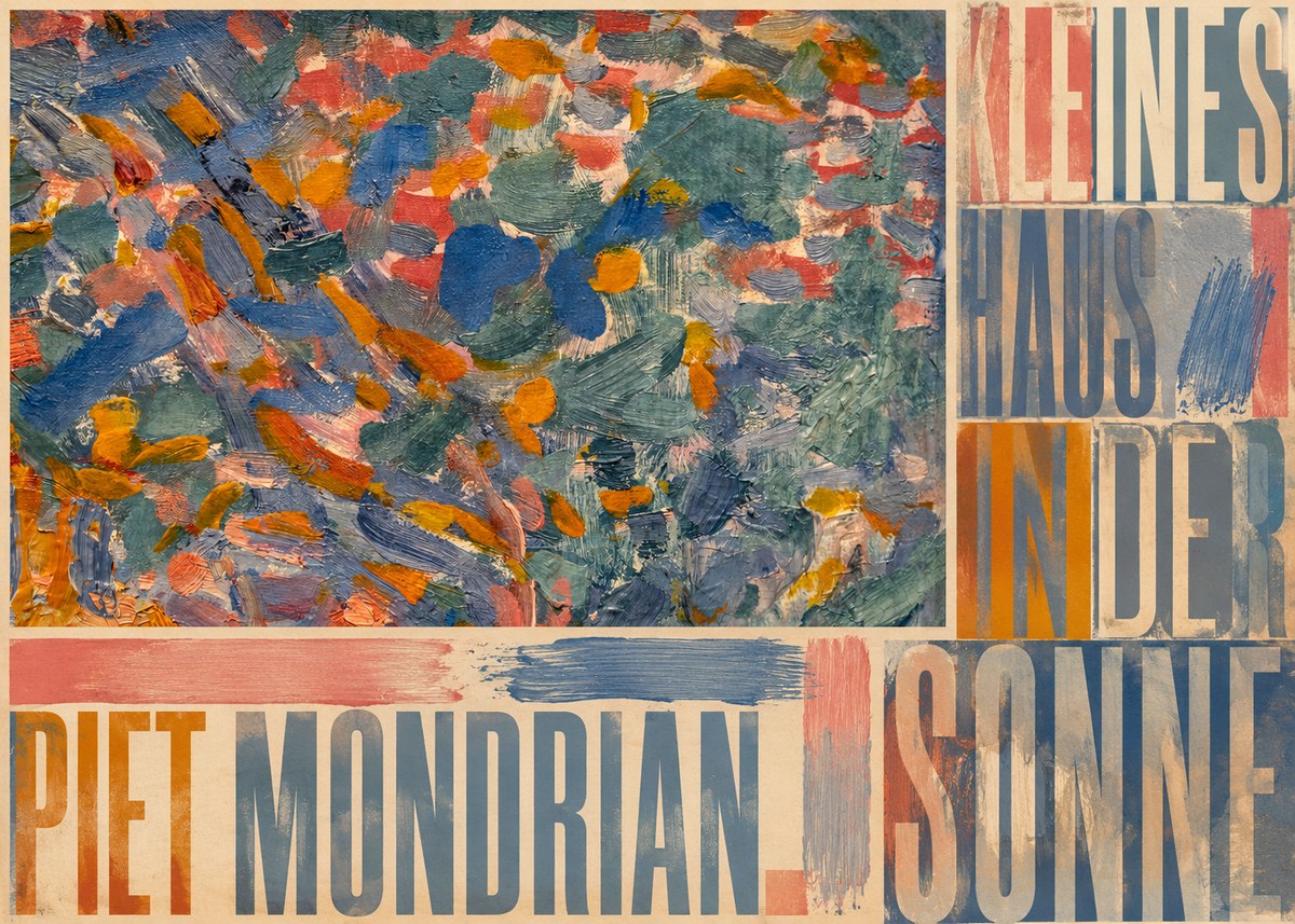 Piet Mondrian Kleines Haus in Der Sonne I No5 - Poster