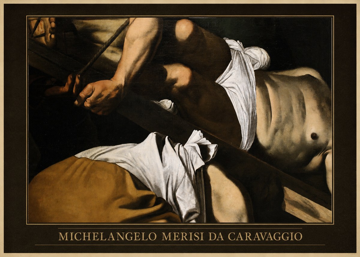 Michelangelo Merisi da Caravaggio The Crucifixion of Saint Peter I No6 - Poster