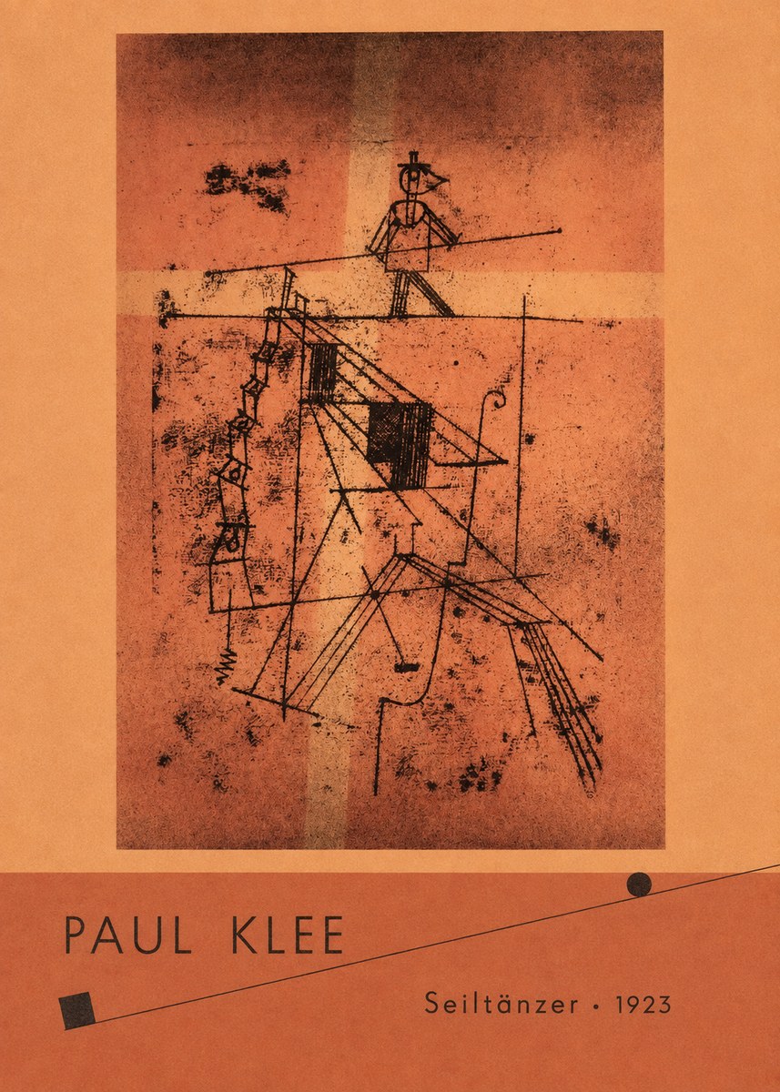 Paul Klee Seiltänzer I No4 - Poster