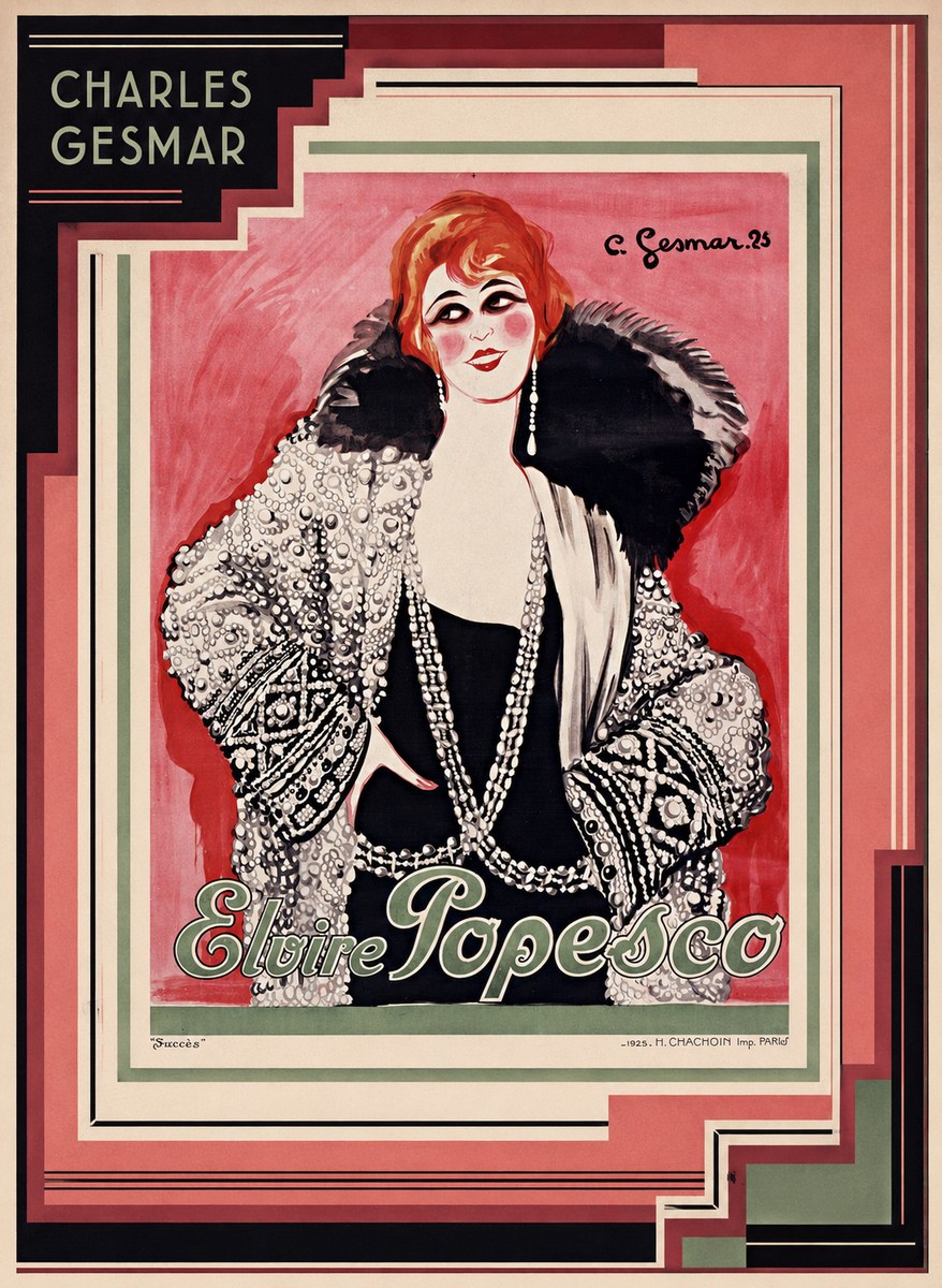 Charles Gesmar Elvire Popesco I No3 - Poster
