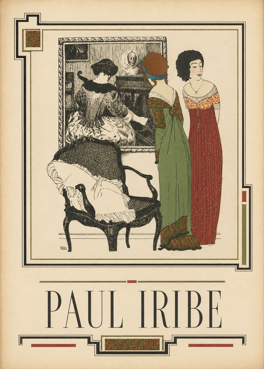 Paul Iribe Elegant Interior Scene No2 - Poster