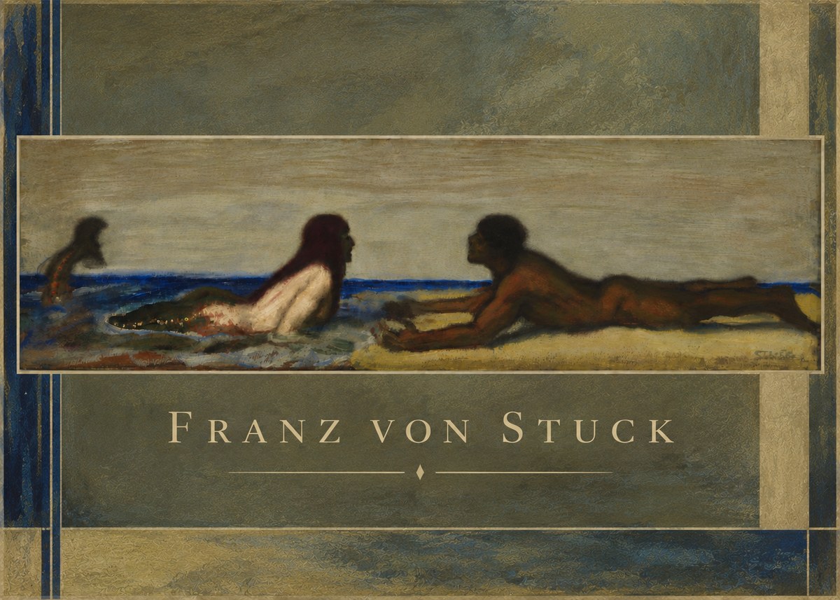 Franz von Stuck Mermaids No6 - Poster
