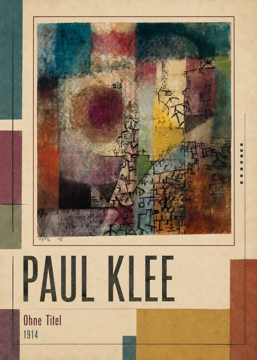 Paul Klee Ohne Titel I No1 - Poster