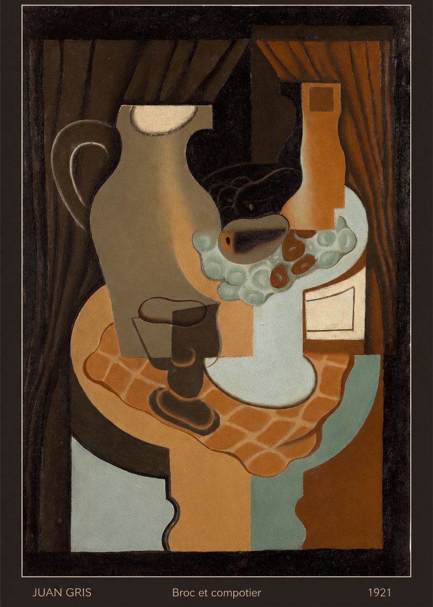 Juan Gris Broc Et Compotier No6 - Poster