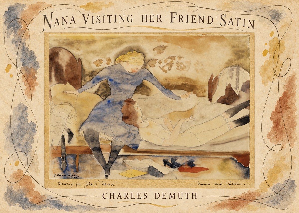 Charles Demuth Nana Visiting Her Friend Satin No4 - Poster