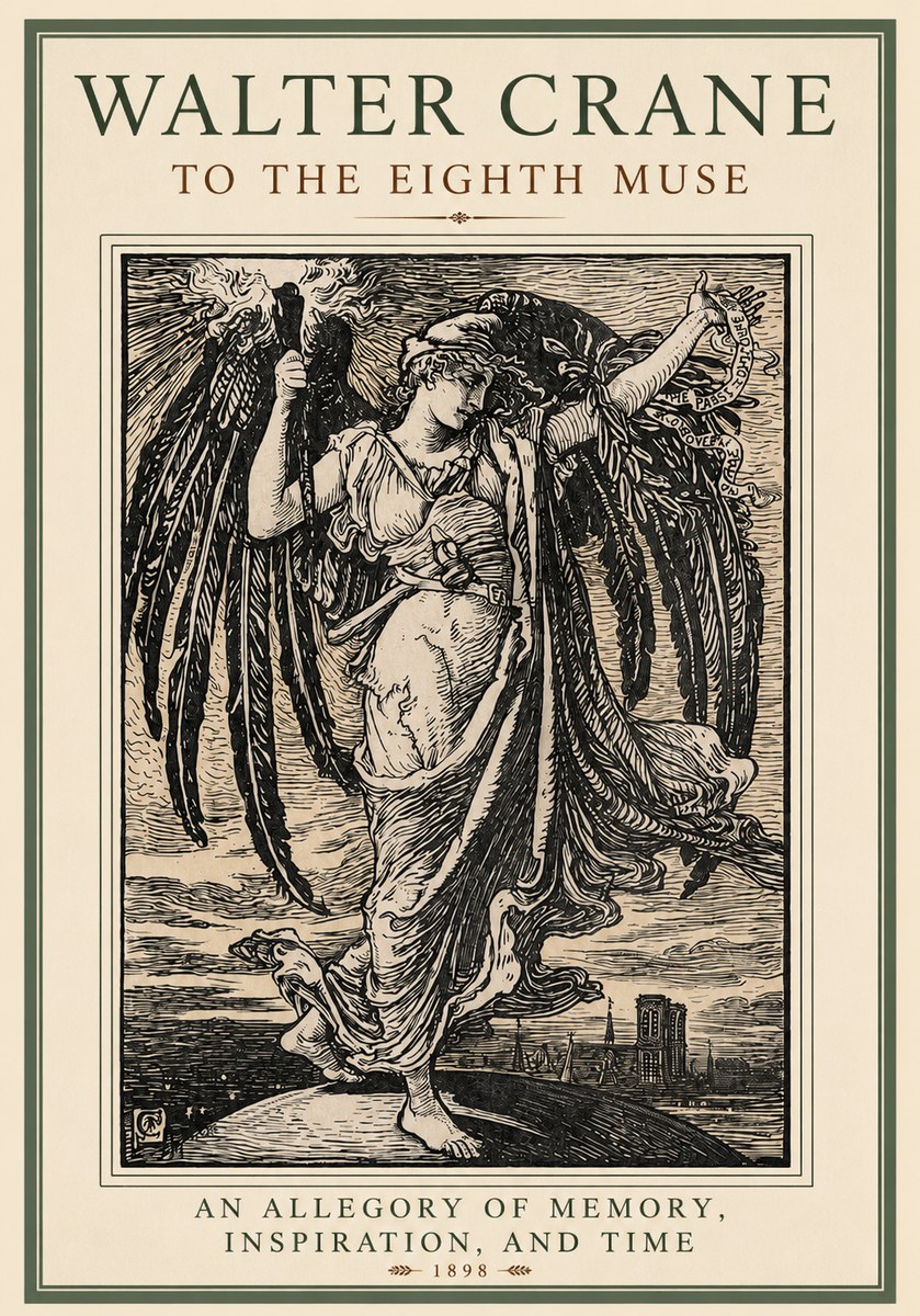 Walter Crane To the Eighth Muse No2 - Poster