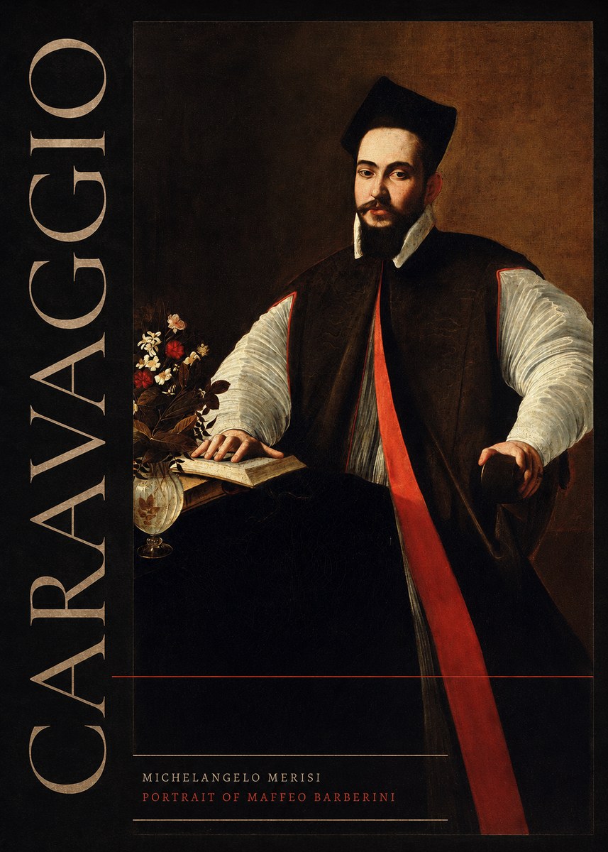Michelangelo Merisi da Caravaggio Portrait of Maffeo Barberini No3 - Poster