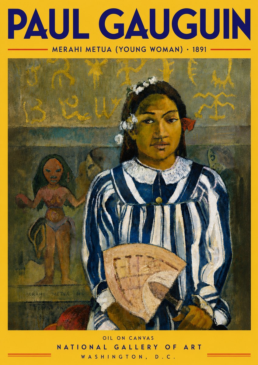 Paul Gauguin Merahi Metua (Young Woman) No5 - Poster