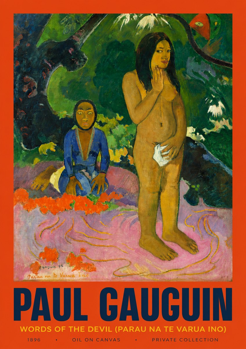 Paul Gauguin Words of the Devil No2 - Poster