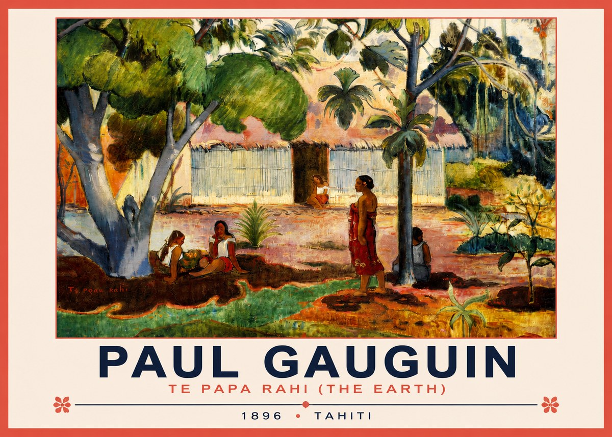 Paul Gauguin Te Papa Rahi (the Earth) No3 - Poster