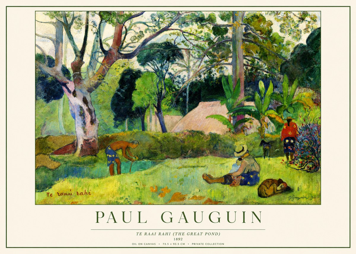 Paul Gauguin Te Ra'ai Rahi (the Great Pond) No1 - Poster