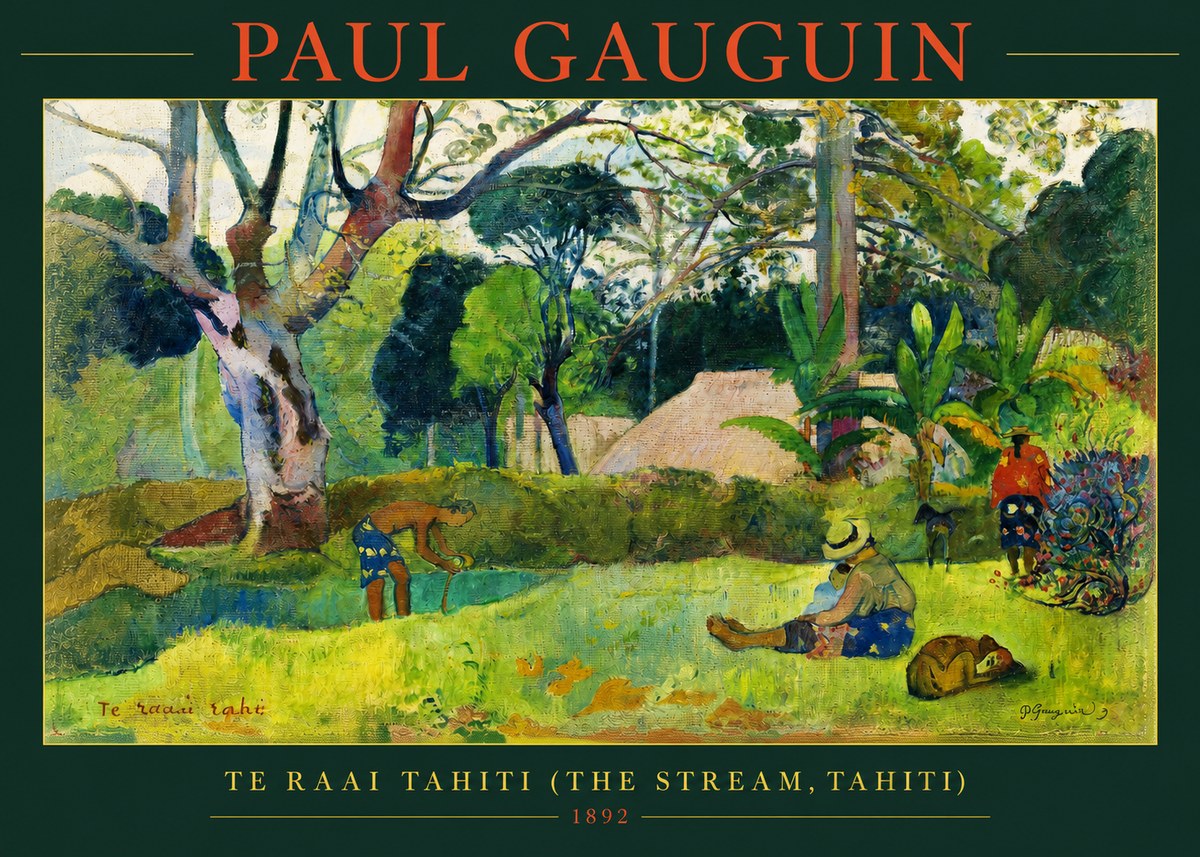 Paul Gauguin Te Ra'ai Rahi (the Great Pond) No3 - Poster