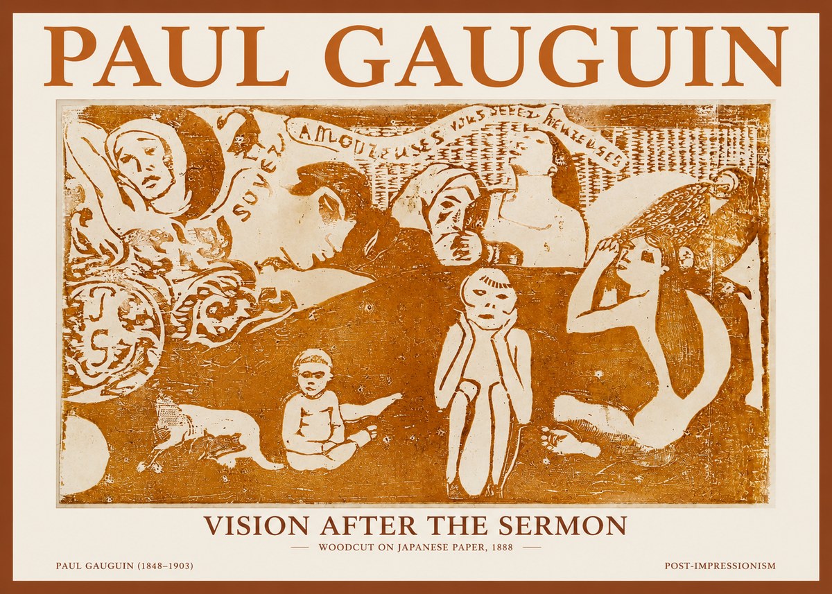 Paul Gauguin Amoureuses (Lovers) No2 - Poster