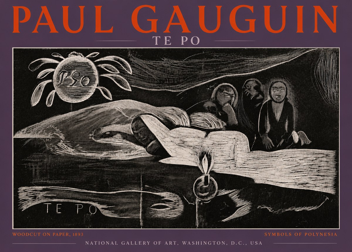 Paul Gauguin Te Po No4 - Poster