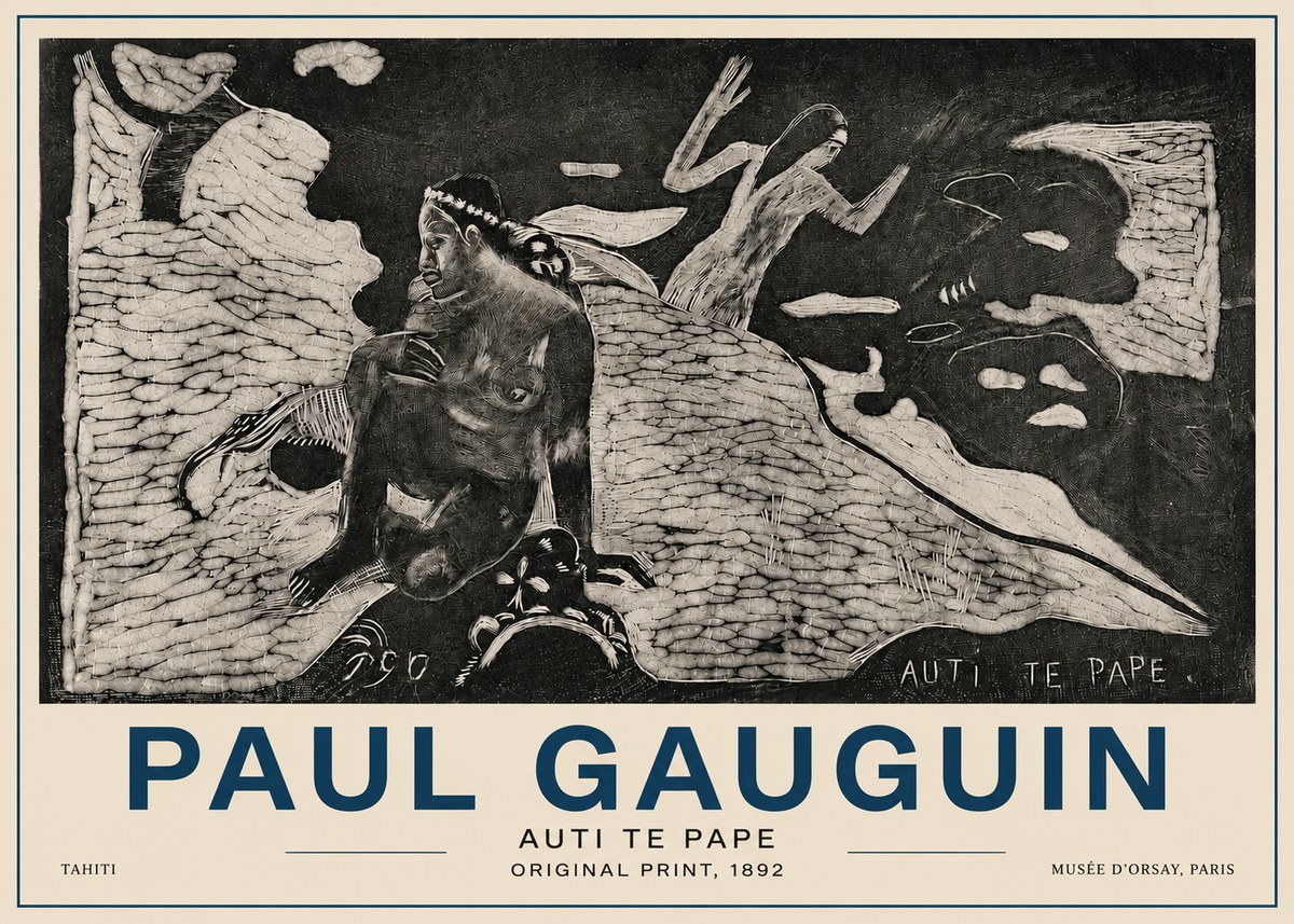 Paul Gauguin Auti Te Pape No4 - Poster