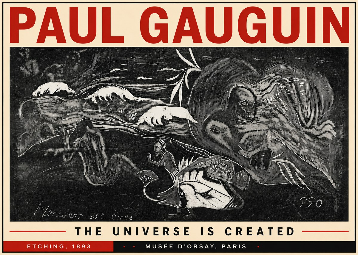 Paul Gauguin The Universe Is Created I No6 - Poster