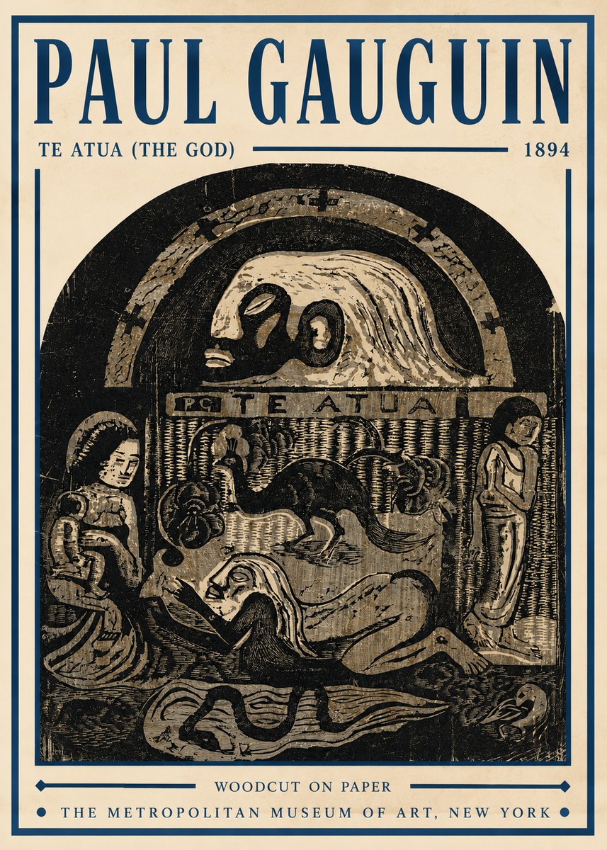Paul Gauguin Te Atua (the God) No5 - Poster