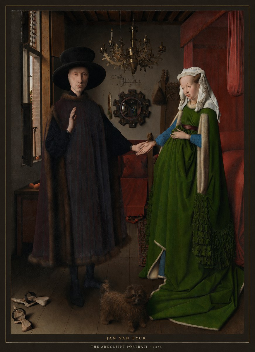 Jan van Eyck The Arnolfini Portrait I No6 - Poster