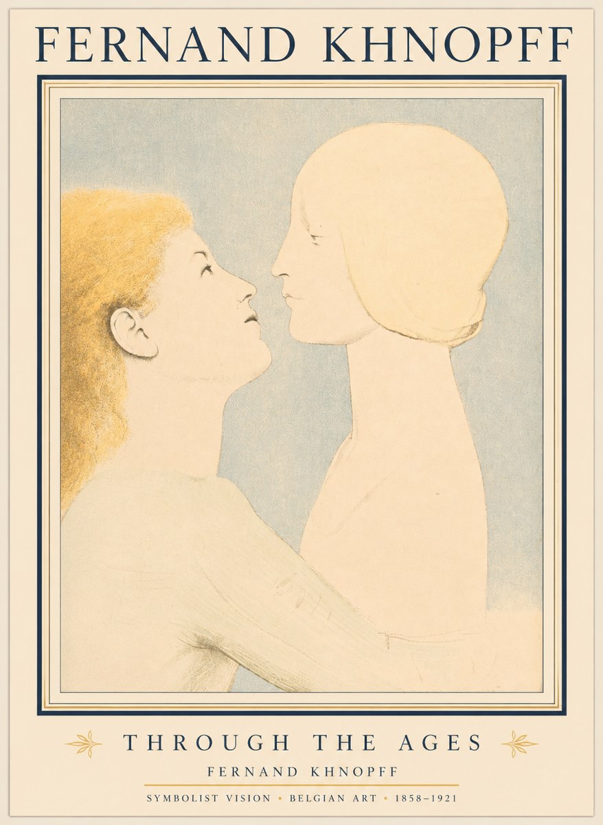 Fernand Khnopff Through the Ages No1 - Poster