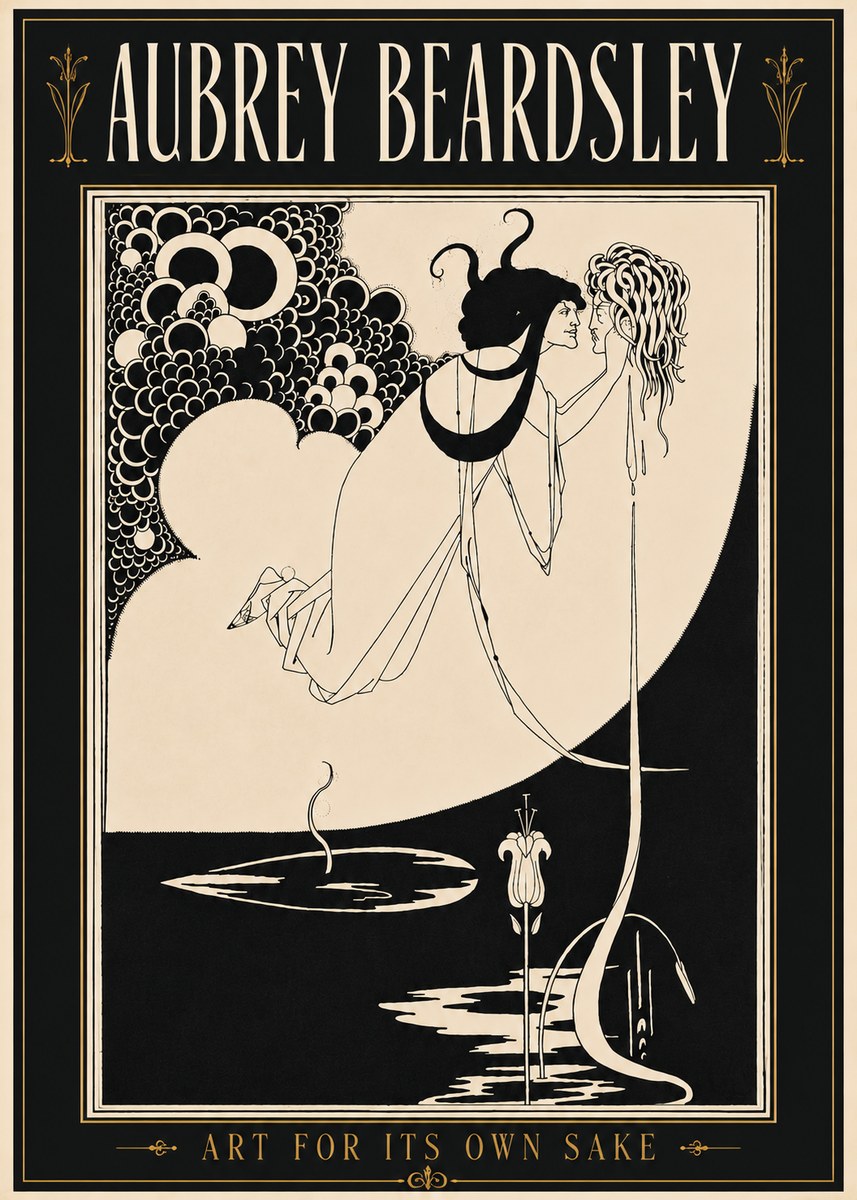 Aubrey Beardsley Art for Its Own Sake No5 - Poster
