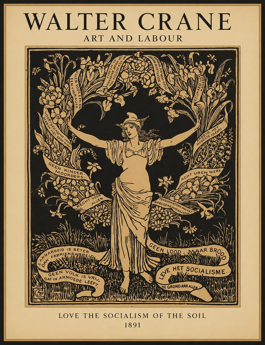 Walter Crane Art and Labour No1 - Poster