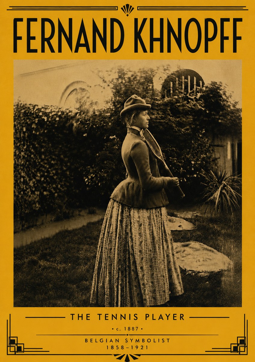 Fernand Khnopff The Tennis Player No6 - Poster