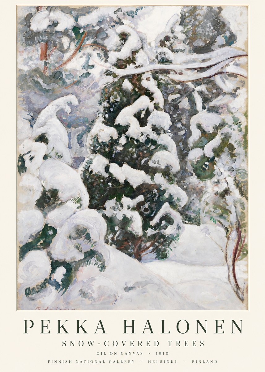 Pekka Halonen Winter Forest I No3 - Poster