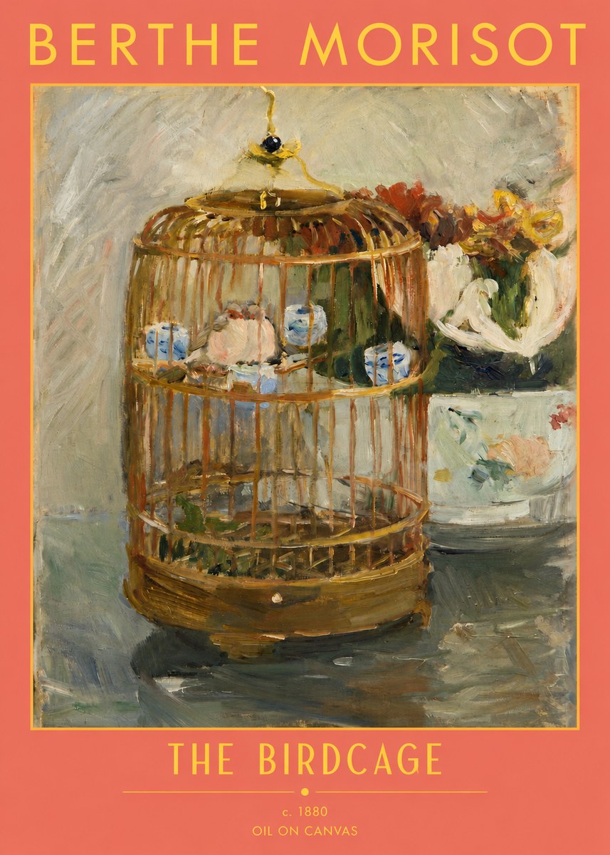 Berthe Morisot The Birdcage I No2 - Poster